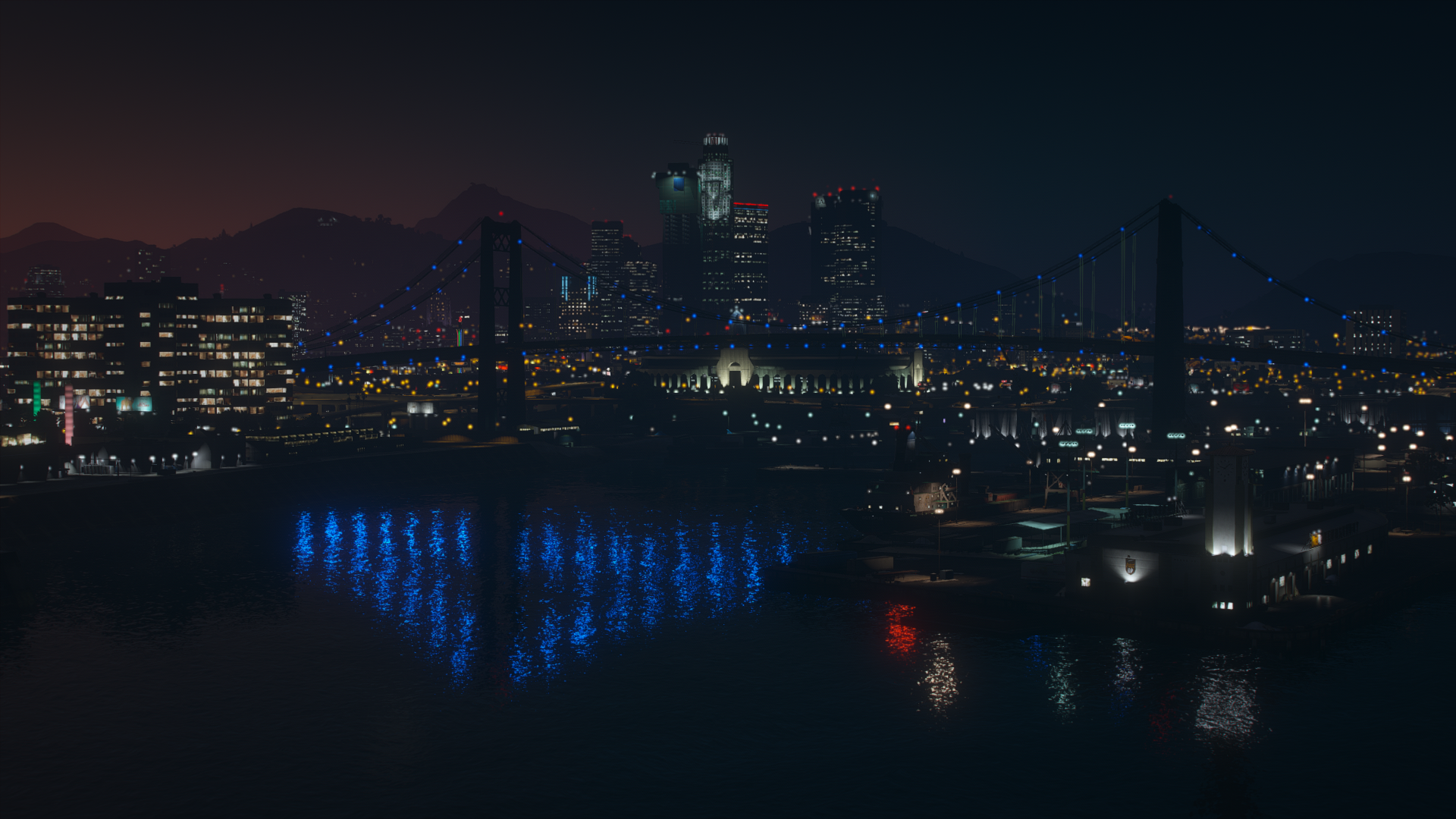 Fondo de ciudad nocturna